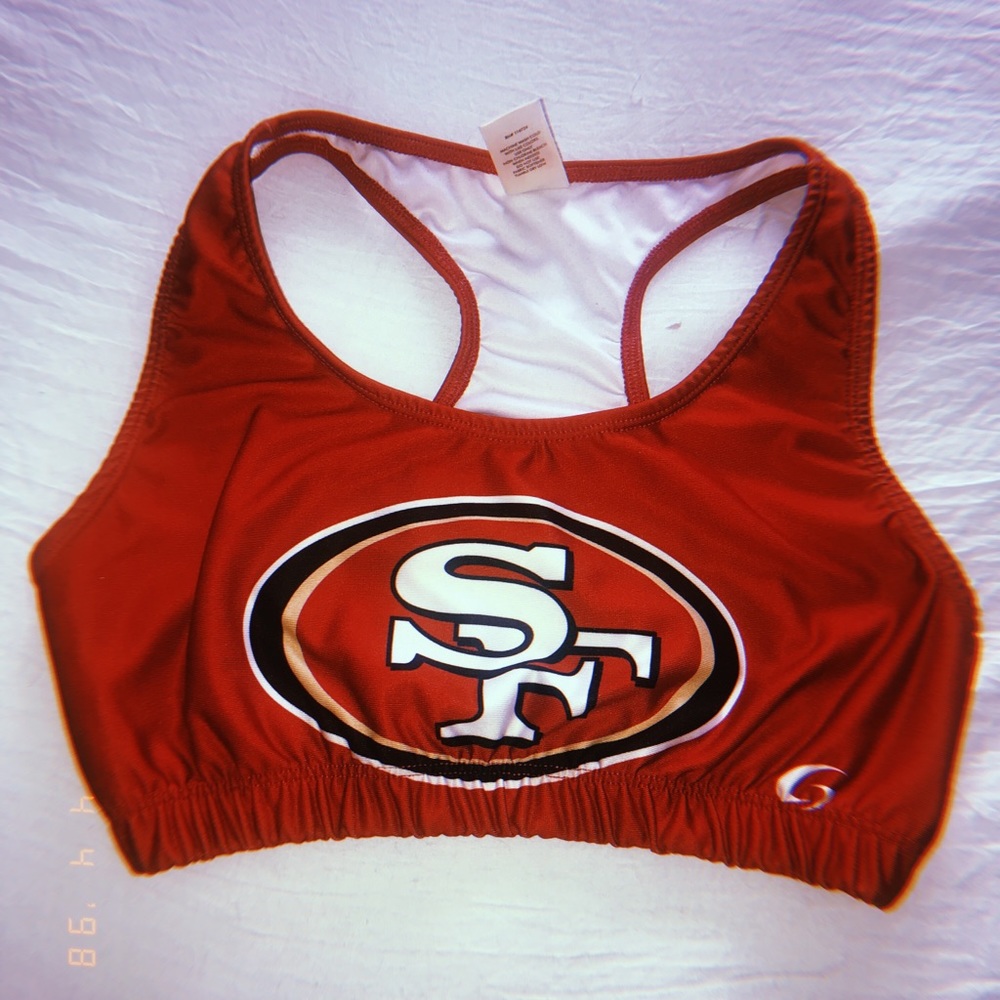 San Francisco 49ers Racerback Sports Bra